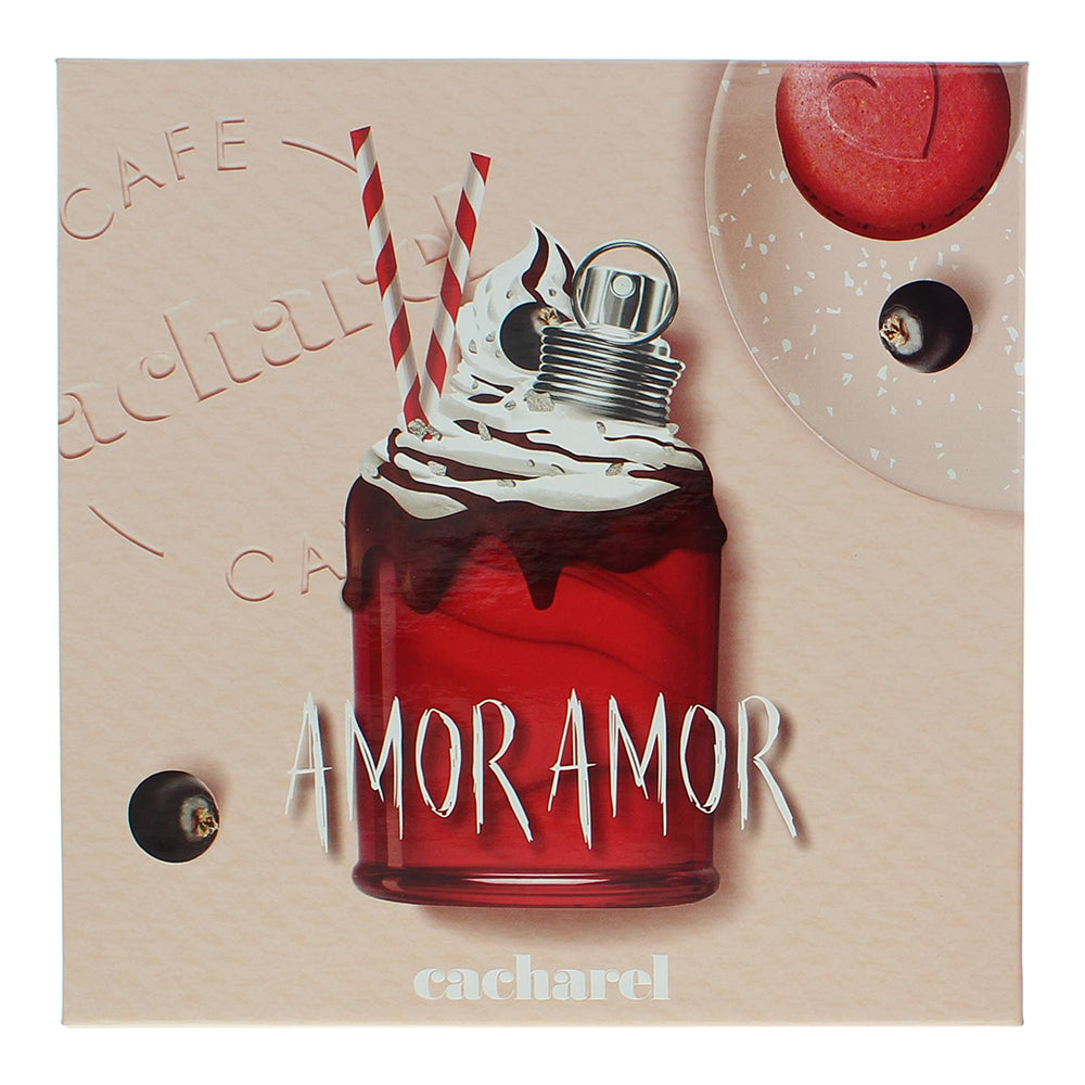 Cacharel Amor Amor 3 Piece Gift Set: Eau de Toilette 50ml - 2 x Body Lotion 50ml - Box