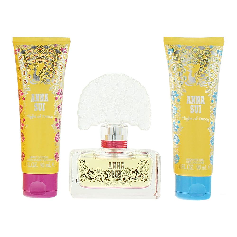 Anna Sui Flight Of Fancy 3 Piece Gift Set: Eau de Toilette 50ml - Body Lotion 90 - Product
