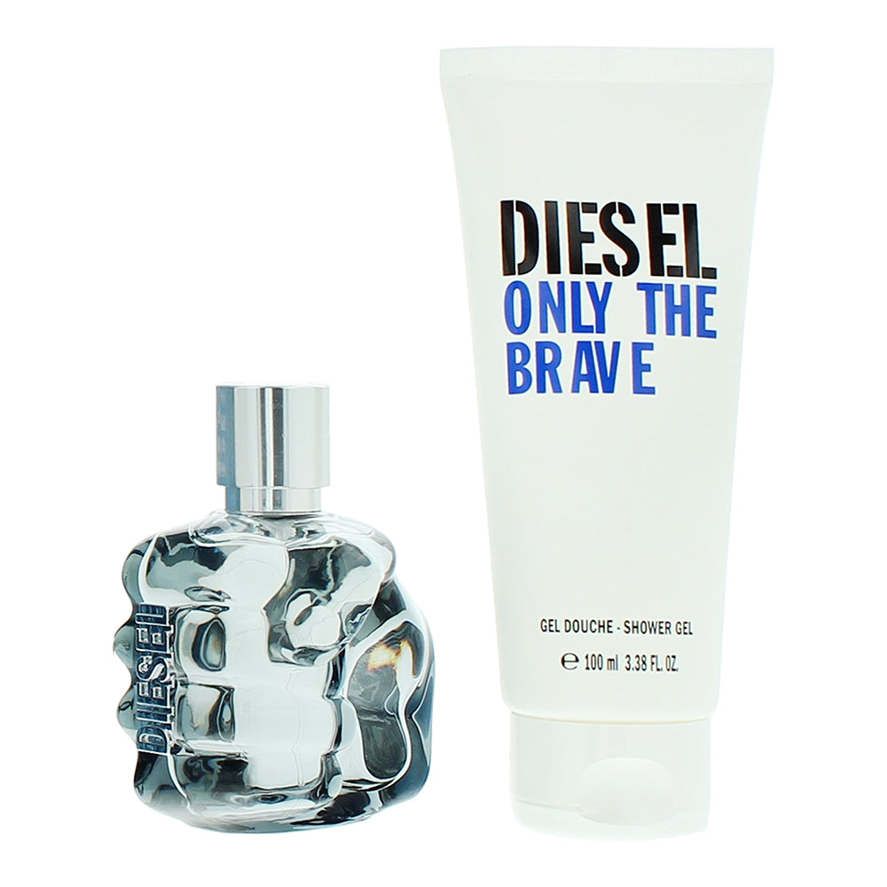 Diesel Only The Brave 2 Piece Gift Set: Eau de Toilette 50ml - Shower Gel 100ml - Product