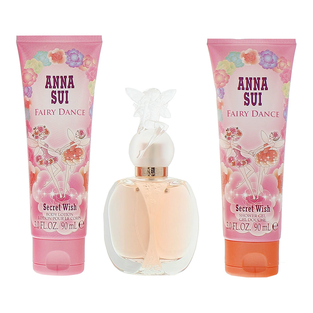 Anna Sui Fairy Dance 3 Piece Gift Set: Eau de Toilette 50ml - Body Lotion 90ml - - Product