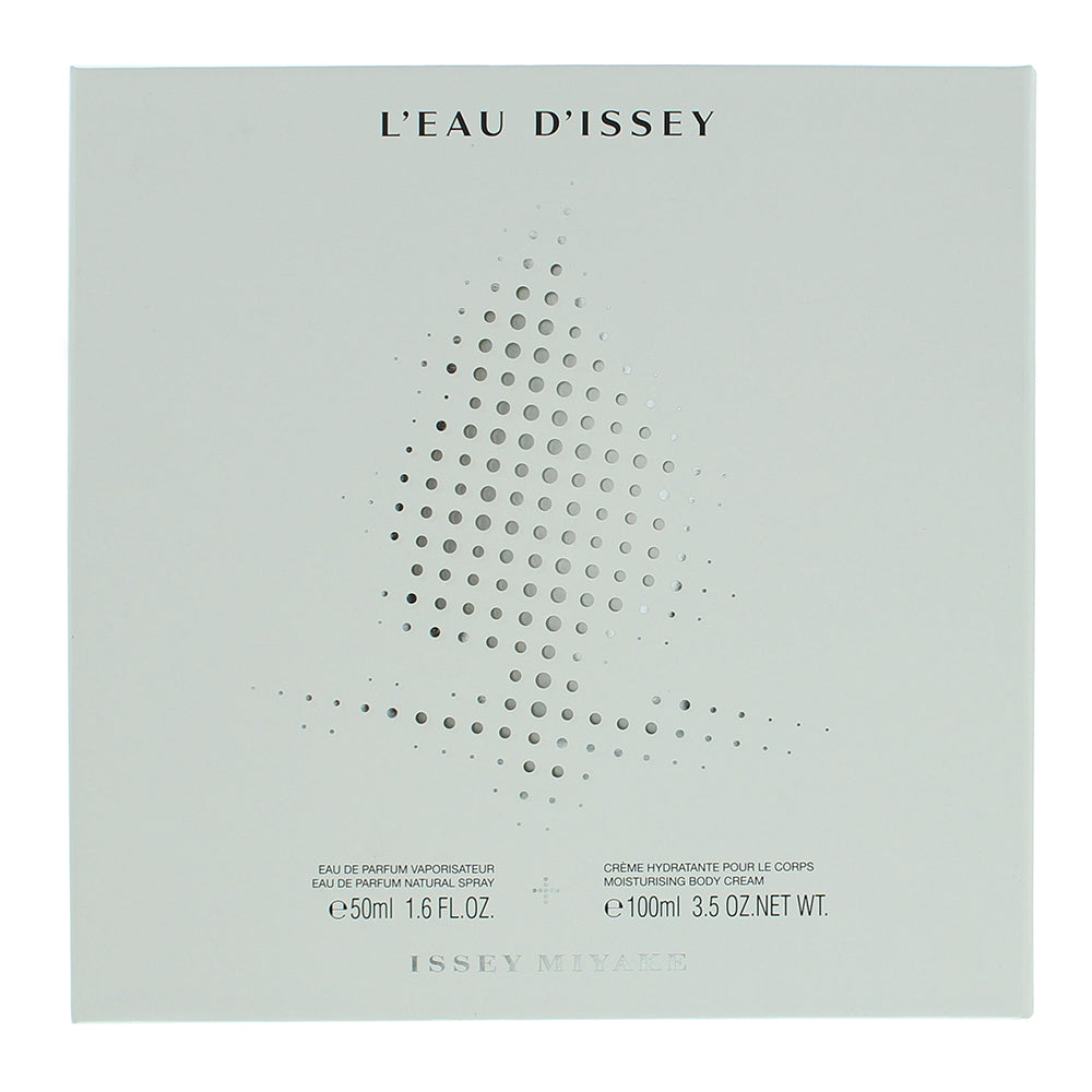 Issey Miyake L'eau D'issey 2 Piece Gift Set: Eau de Parfum 50ml - Body Cream 100 - Box