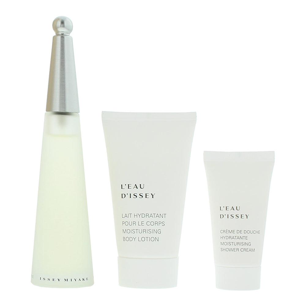 Issey Miyake L'eau D'issey 3 Piece Gift Set: Eau de Toilette 50ml - Body Lotion  - Product