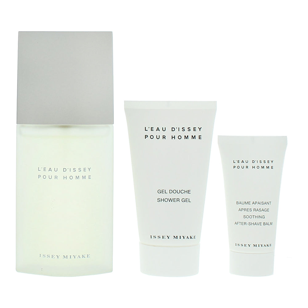 Issey Miyake L'eau D'issey Pour Homme 3 Piece Gift Set: Eau de Toilette 75ml - S - Product