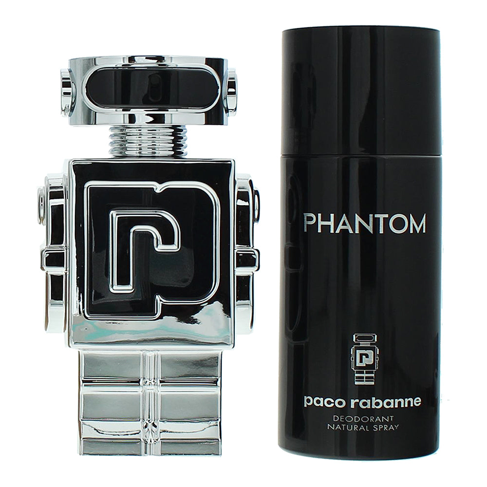 Paco Rabanne Phantom 2 Piece Gift Set: Eau de Toilette 100ml - Deodorant Spray 1 - Product