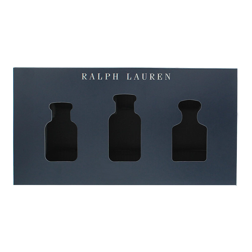 Ralph Lauren Polo 3 Piece Gift Set: Eau de Toilette Blue 40ml - Eau de Toilette Black 40ml - Eau de Toilette Red 40ml - Box