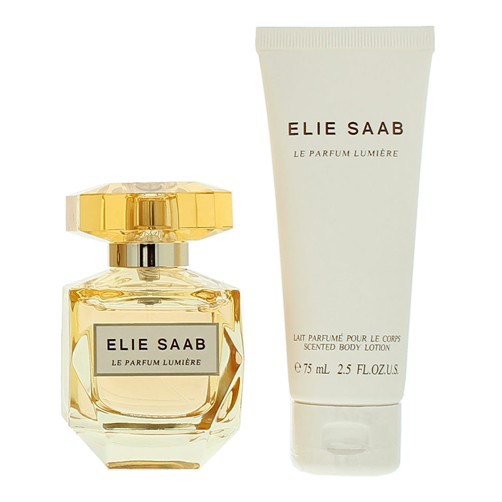 Elie Saab Le Parfum Lumiere 2 Piece Gift Set: Eau de Parfum 50ml - Scented Body  - Product