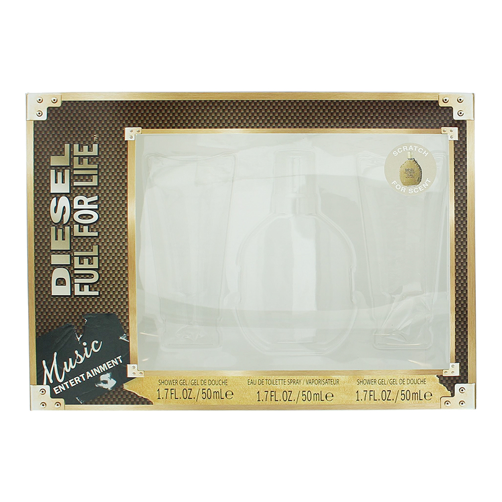 Diesel Fuel For Life Eau de Toilette 3 Piece Gift Set: Eau de Toilette 50ml - 2 