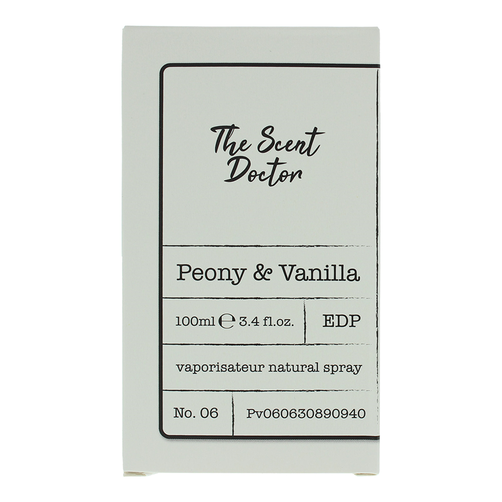 The Scent Doctor Peony & Vanilla Eau de Parfum 100ml - Box