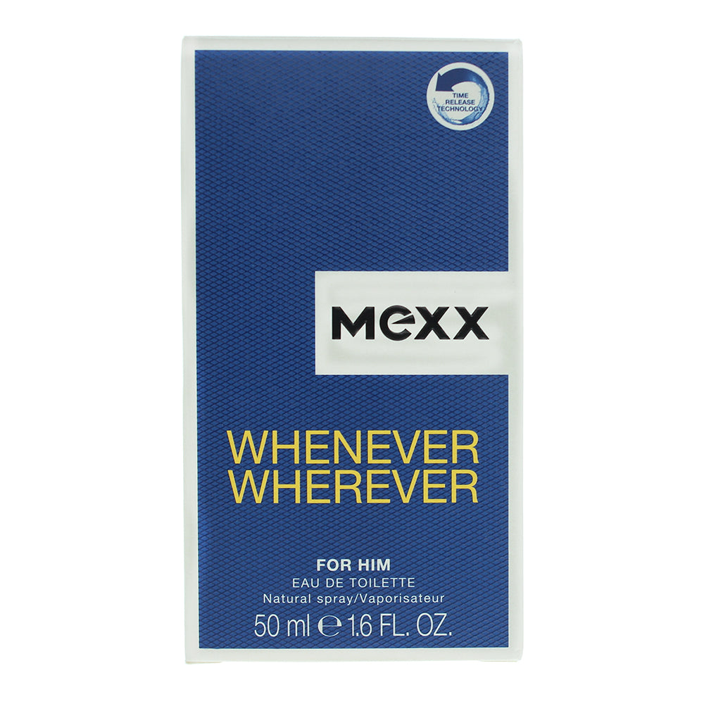 Mexx Whenever Wherever For Him Eau de Toilette 50ml - Box