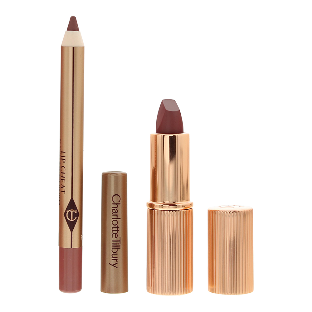 Charlotte Tilbury Pillow Talk Lip Kit 2 Piece Gift Set: Lip Liner 0.8g - Lipstic - Product