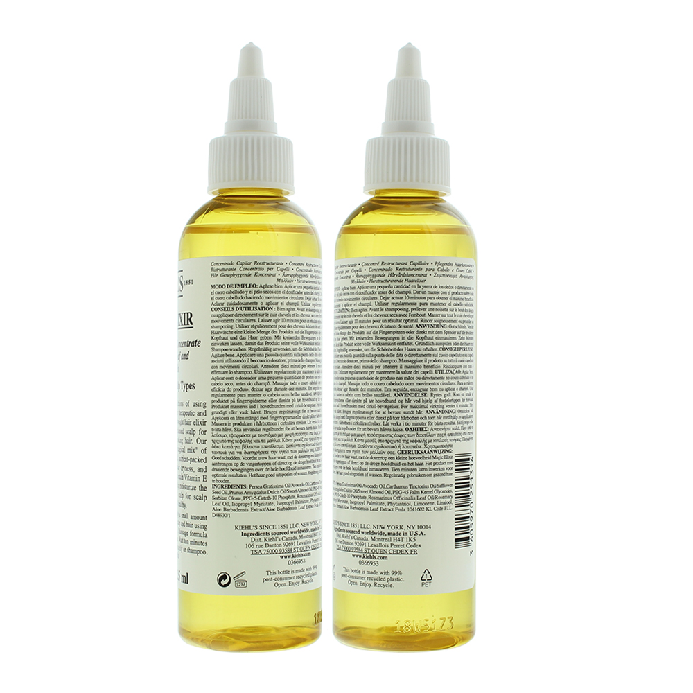Kiehl's Magic Elixir Restructuring Concentrate with Rosemary Leaf and Avocado Hair Oil 118ml
