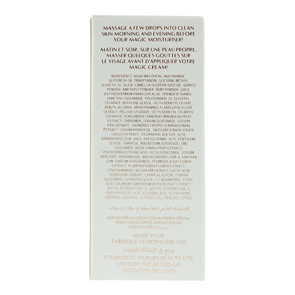 Charlotte Tilbury Magic Crystal Elixir Serum 30ml - Ingredients