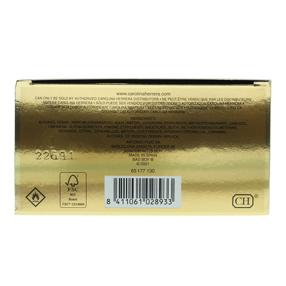 Carolina Herrera Bad Boy Gold Fantasy Eau de Toilette 100ml
