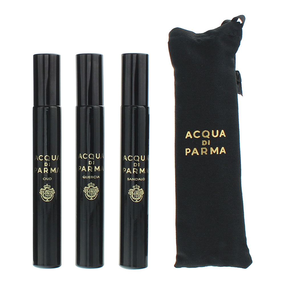 Acqua Di Parma 3 Piece Gift Set: Oud Eau de Parfum 7ml - Quercia Eau de Parfum 7ml -Sandalo Eau de Parfum 7ml - Product