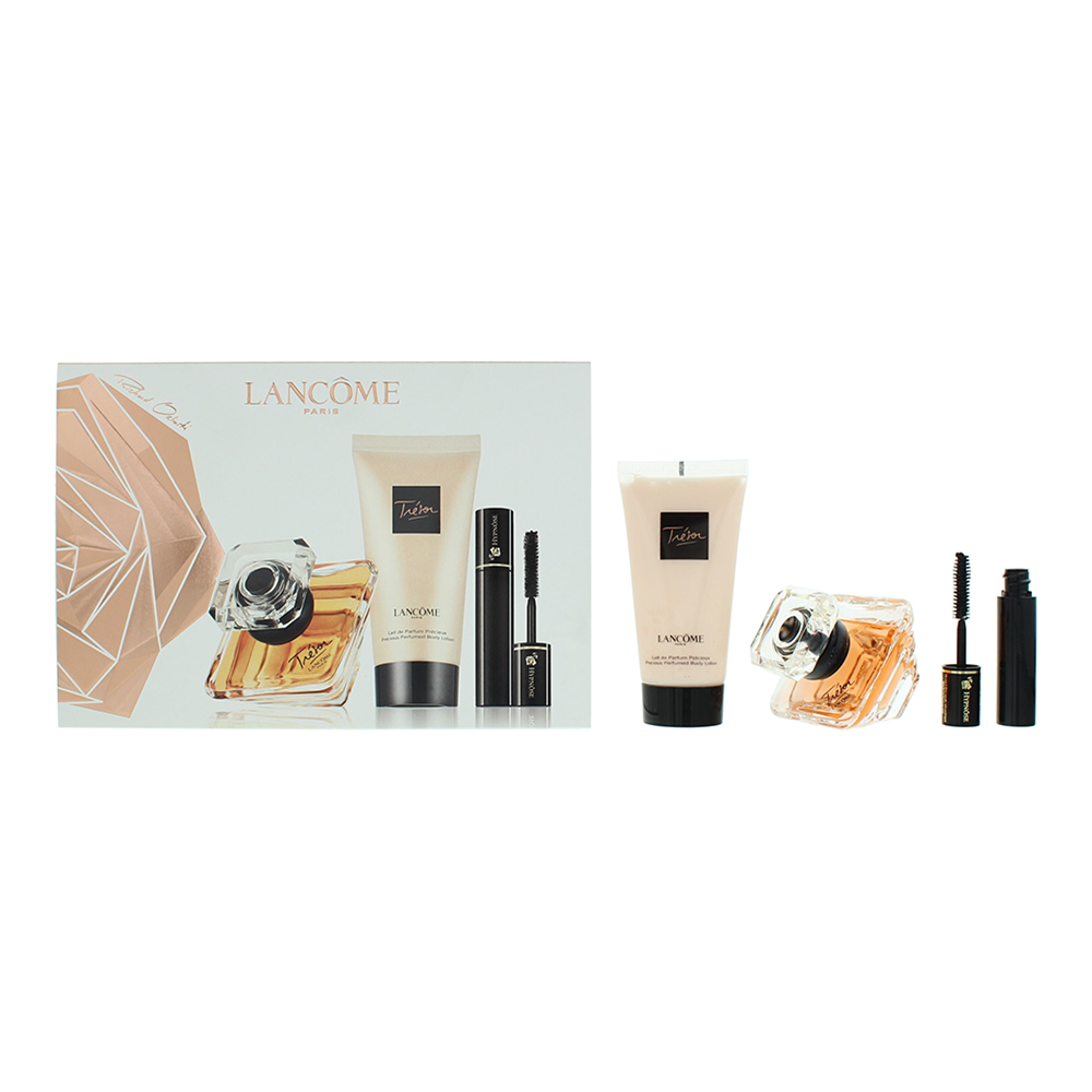 Lancôme Tresor 3 Piece Gift Set: Eau de Parfum 30ml - Body Lotion 50ml - Mascara
