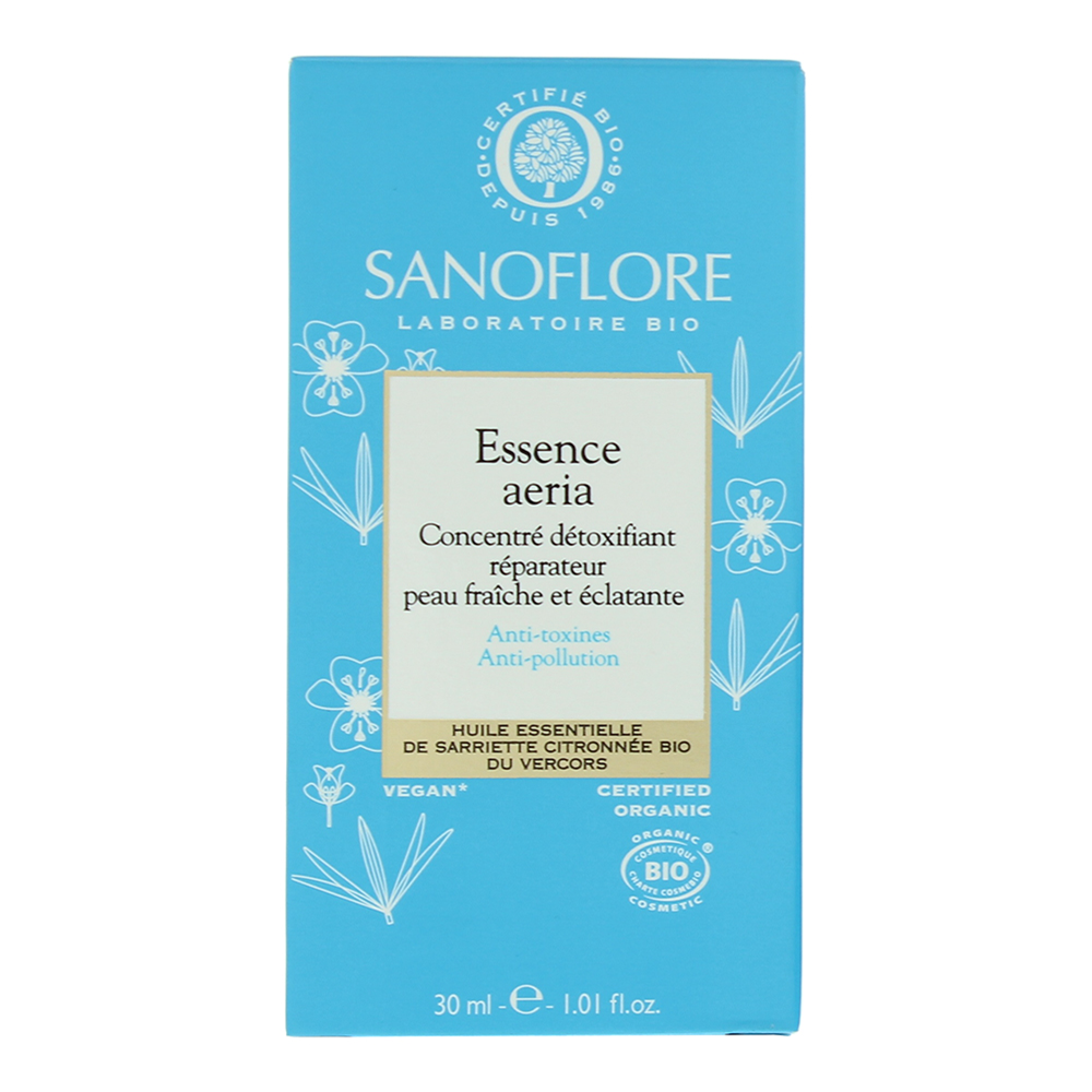 Sanoflore Essence Aeria Organic Restorative Detoxyfying Face Oil 30ml - Box