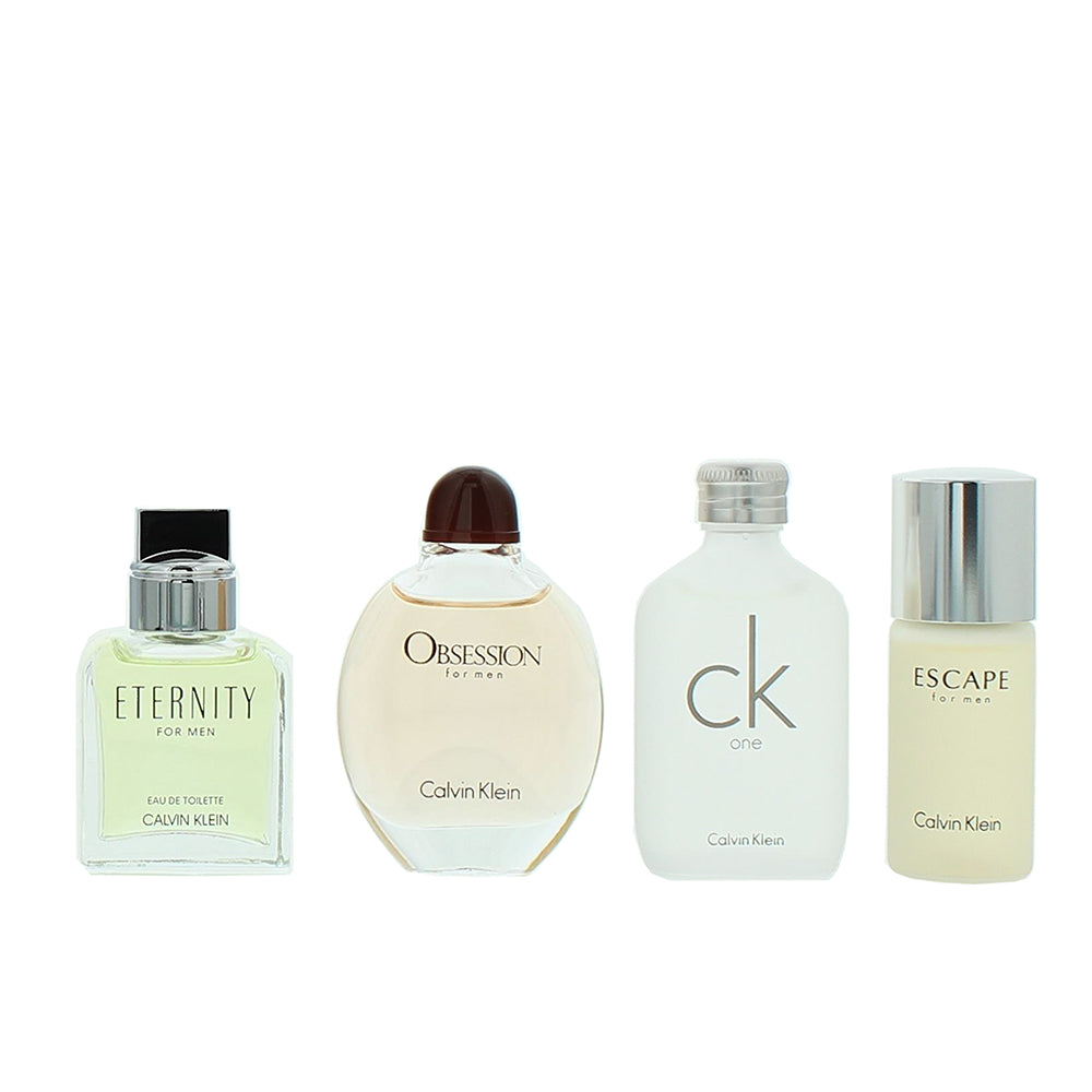 Calvin Klein Men Mini Eau de Toilette Gift Set 4 X 15ml (Obsession,CK One,Escape - Product