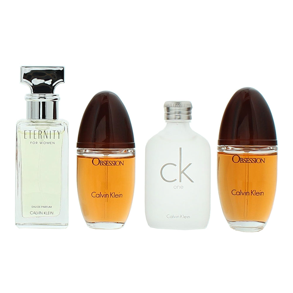 Calvin Klein Women Mini Gift Set 4 x 15ml (Edp Obsession, Edt CK One, Edp Escape - Product