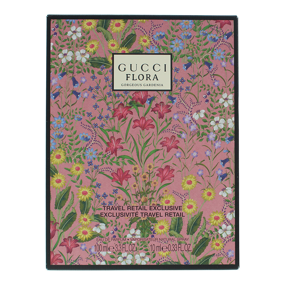 Gucci Flora Gardenia 2 Piece Gift Set: Eau de Parfum 100ml - Eau de Parfum 10ml - Box
