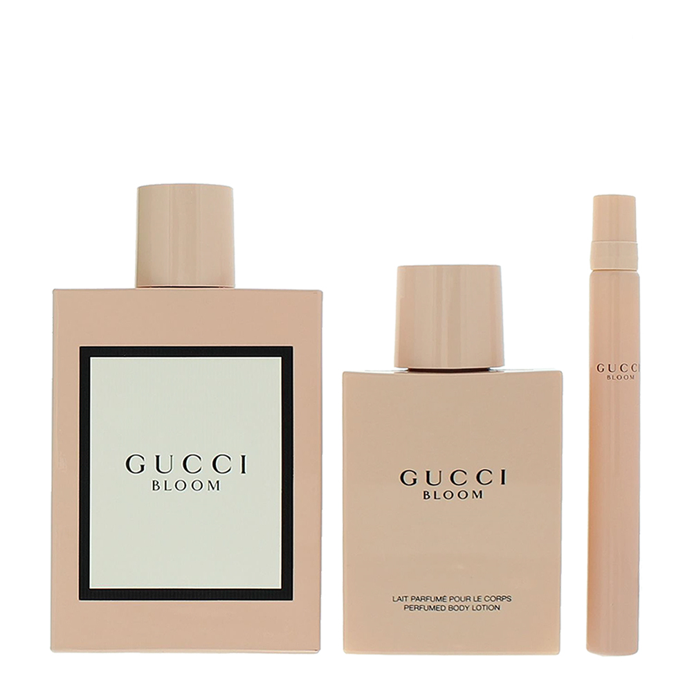 Gucci Bloom 3 Piece Gift Set: Eau de Parfum 100ml - Body Lotion 100ml - Eau de P - Product