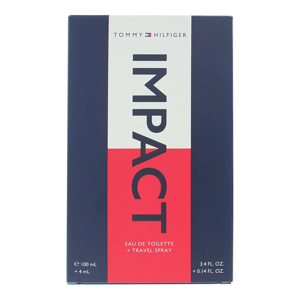Tommy Hilfiger Impact Eau de Toilette 100ml & 4 ml Travel Spray - Box