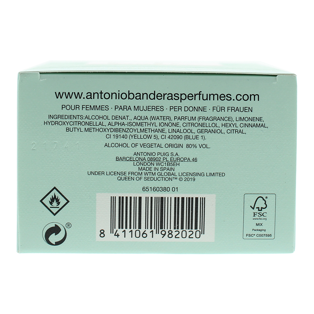 Antonio Banderas Queen Of Seduction Eau de Toilette 80ml - Ingredients