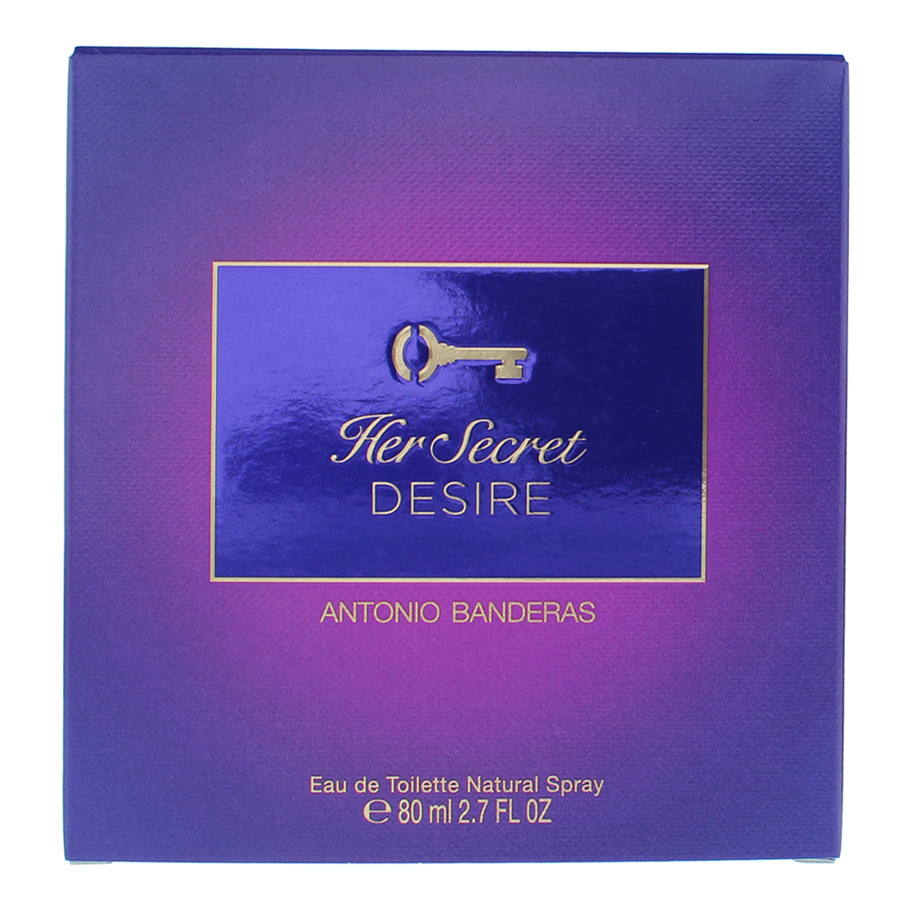 Antonio Banderas Her Secret Desire Eau de Toilette 80ml - Box