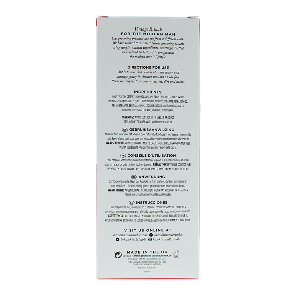 Hawkins & Brimble Elemi & Ginseng Facial Scrub 125ml