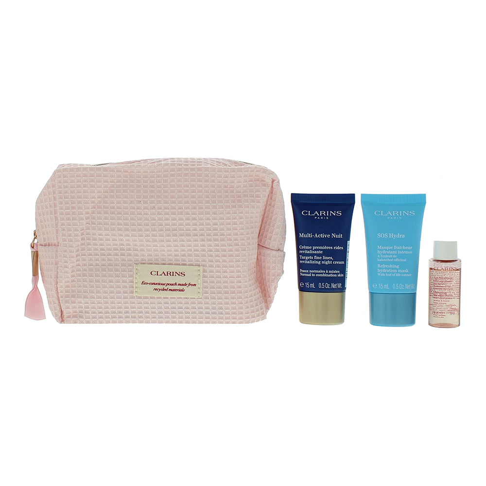 Clarins Skincare 3 Piece Gift Set: Cream Mask 15ml - Night  Cream 15ml - Micella - Product
