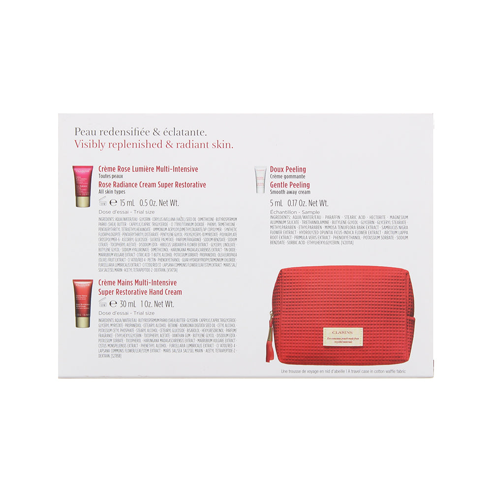 Clarins Super Restorative 3 Piece Gift Set: Lotion 50ml - Hand Cream 30ml - Nigh