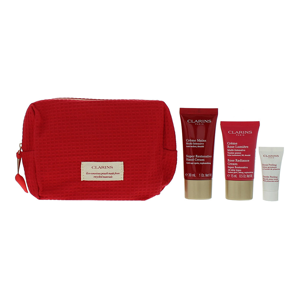 Clarins Super Restorative 3 Piece Gift Set: Lotion 50ml - Hand Cream 30ml - Nigh - Product