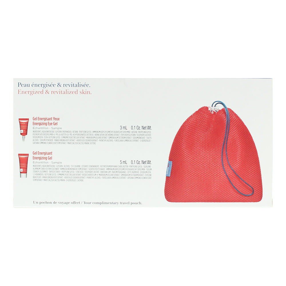 Clarins Men Energizing 2 Piece Gift Set: Gel 5ml - Eye Gel 3ml
