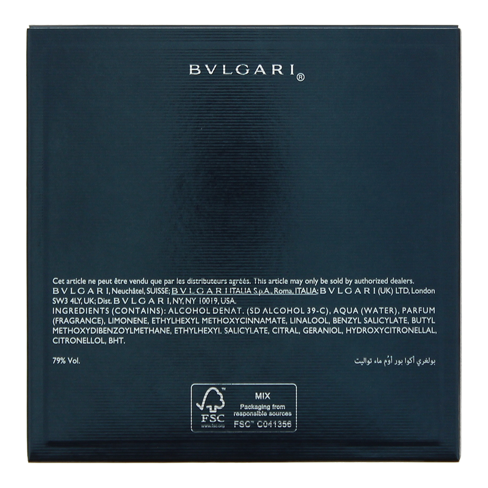 Bulgari Acqua Pour Homme Eau de Toilette 100ml