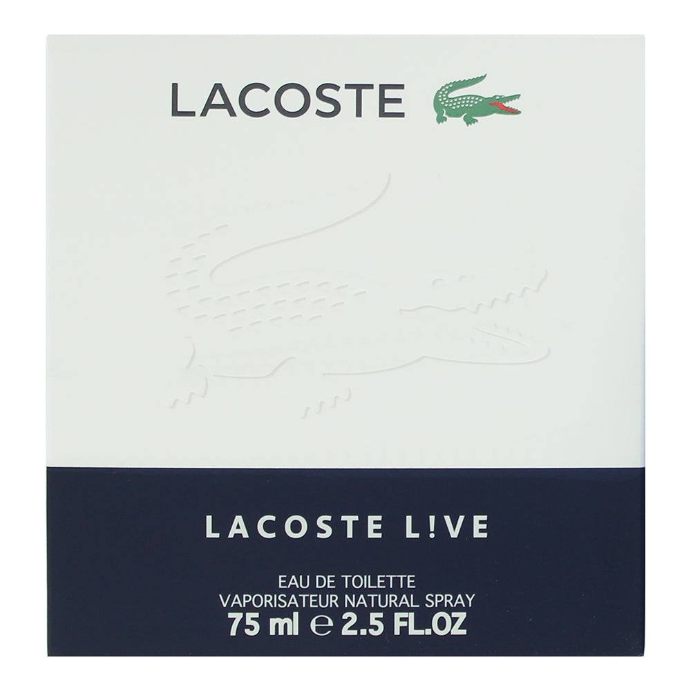 Lacoste Live Eau de Toilette 75ml - Box