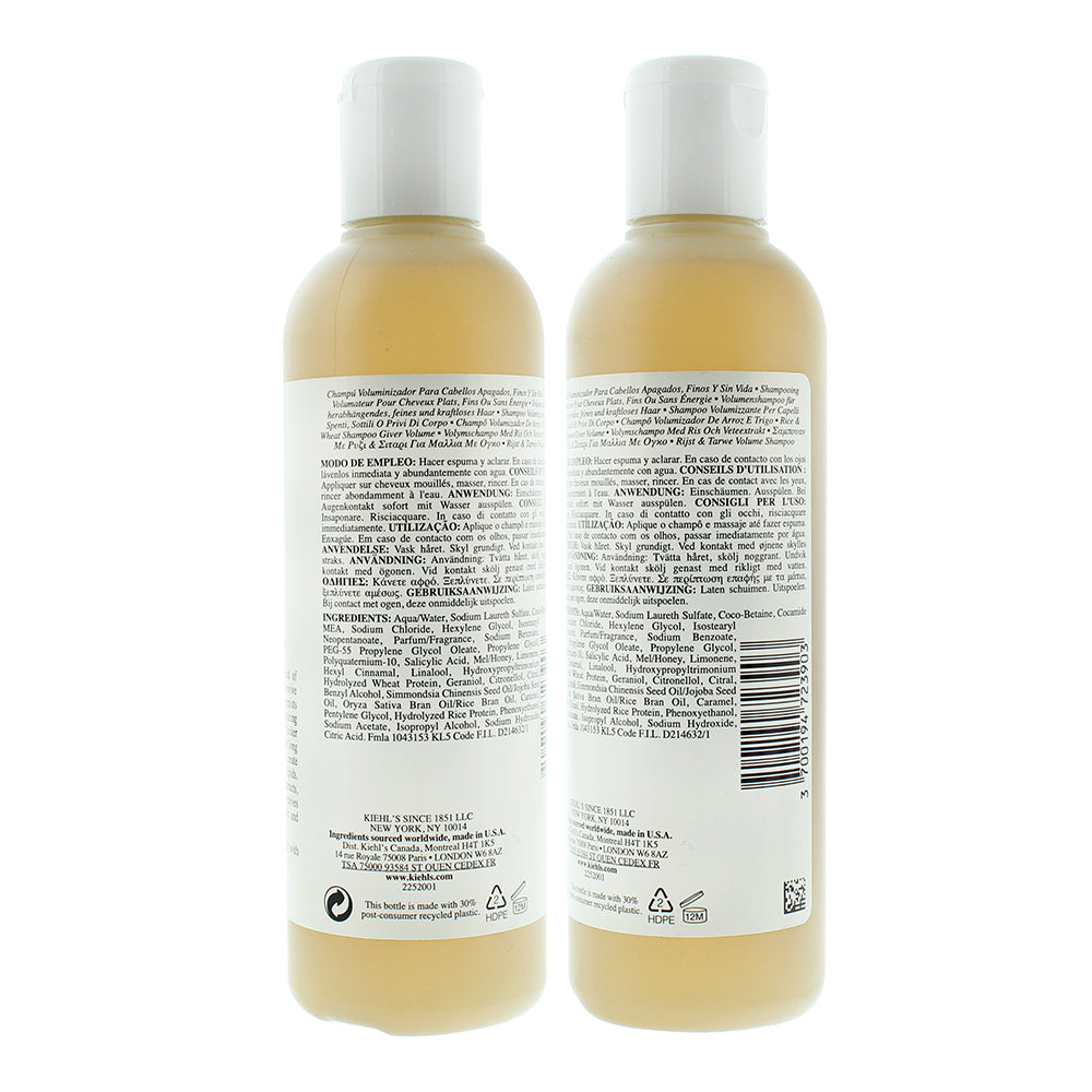 Kiehl's Rice & Wheat Volumizing Shampoo 250ml
