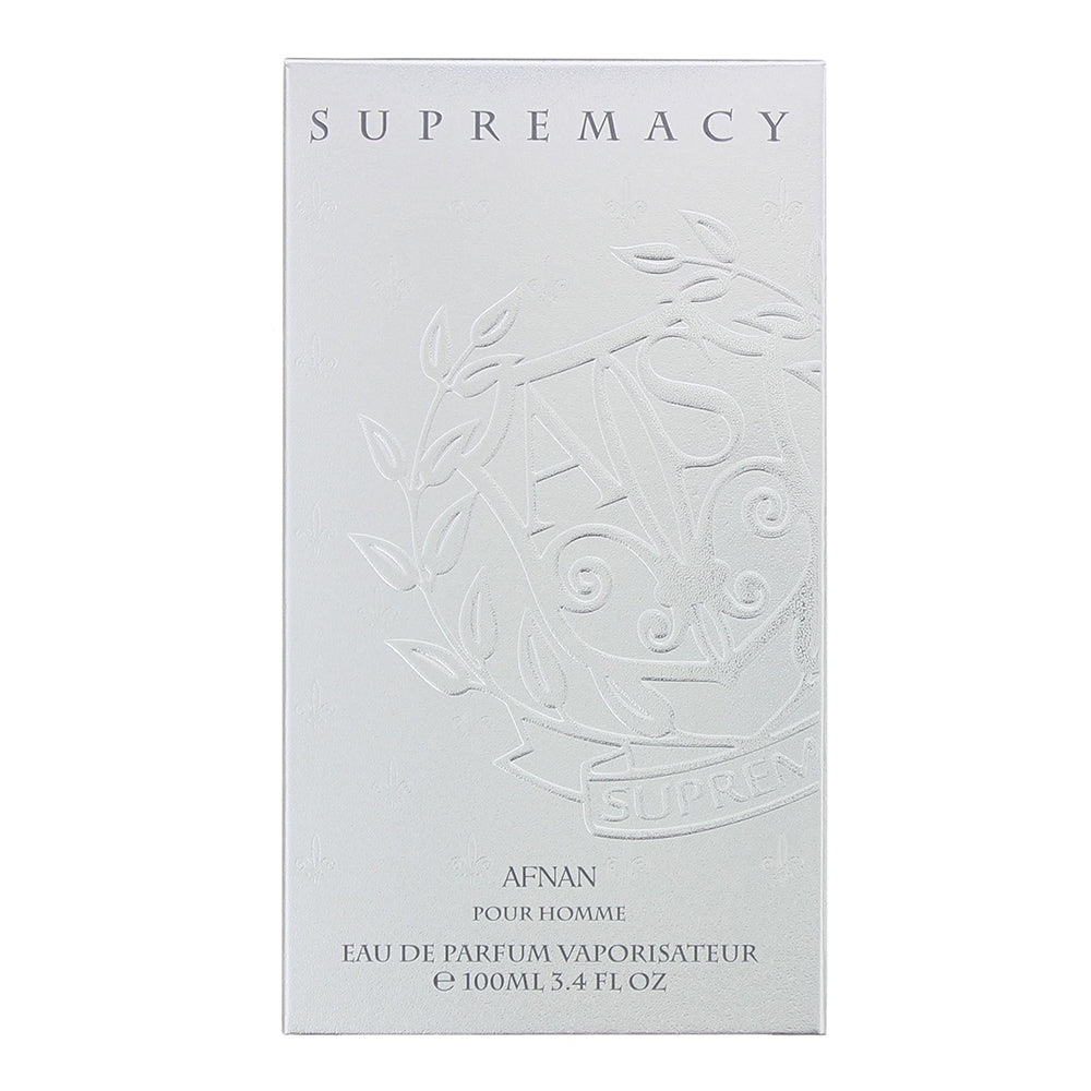 Afnan Supremacy Silver Pour Homme Eau de Parfum 100ml - Box