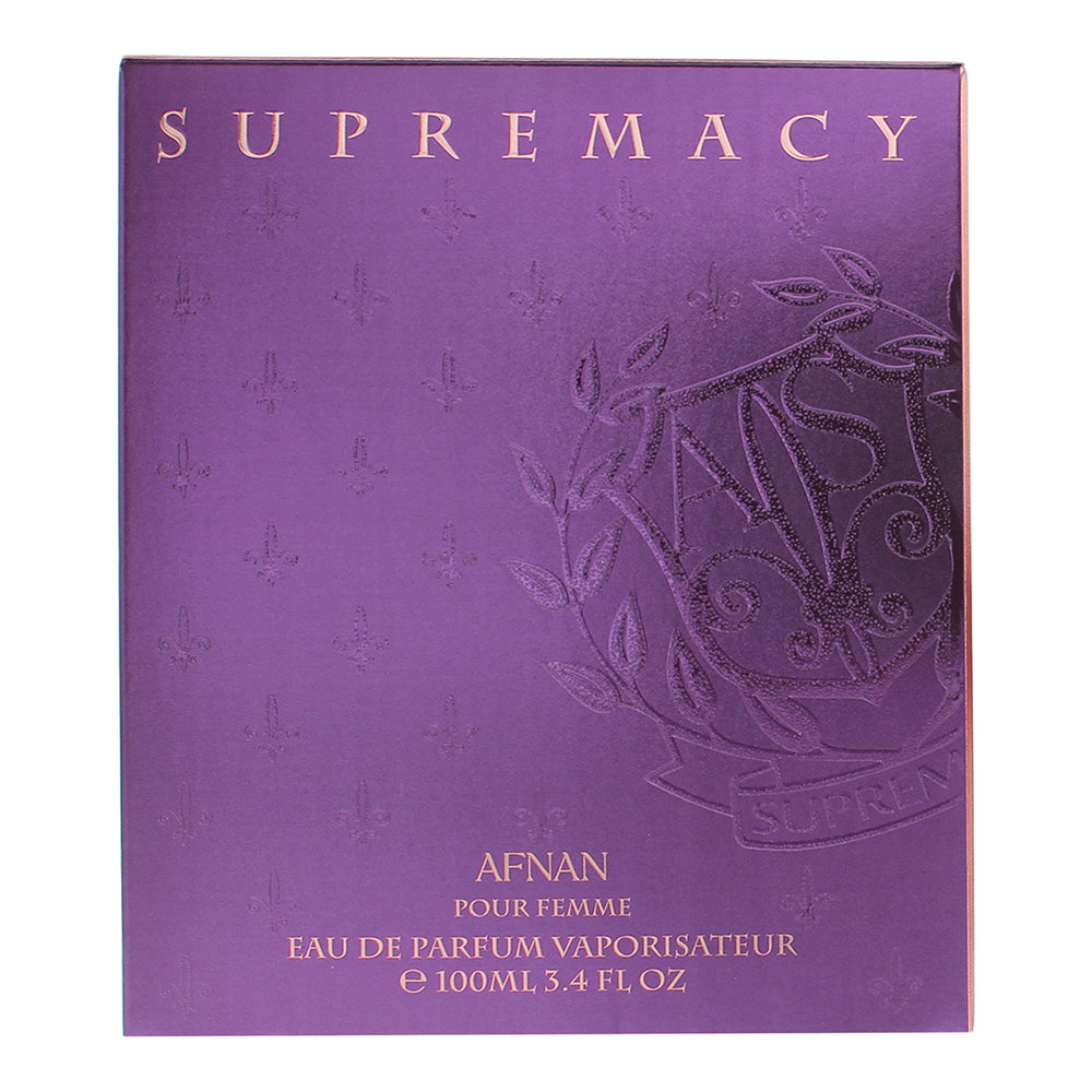 Afnan Supremacy Purple Pour Femme Eau de Parfum 100ml - Box