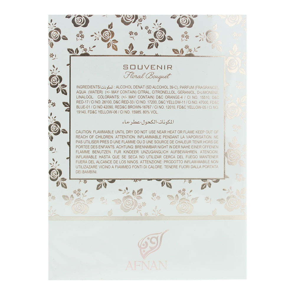 Afnan Souvenir Floral Bouquet Eau De Parfum 100ml