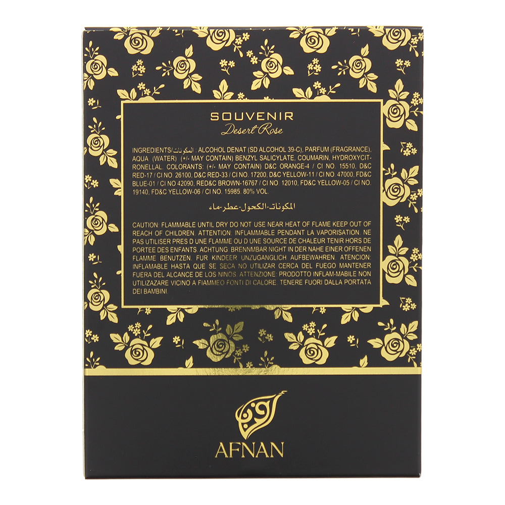 Afnan Souvenir Desert Rose Eau De Parfum 100ml
