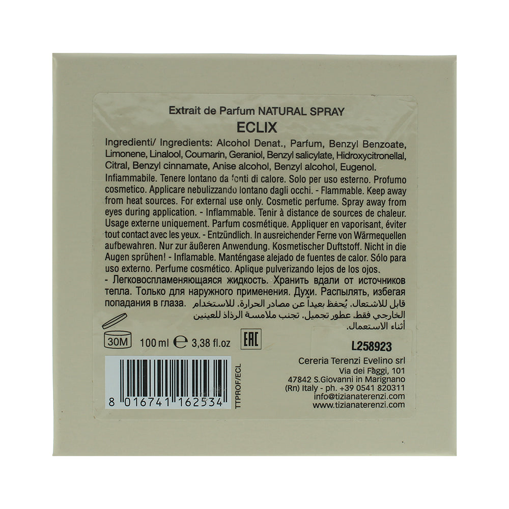 Tiziana Terenzi Eclix Extract de Parfum 100ml - Ingredients