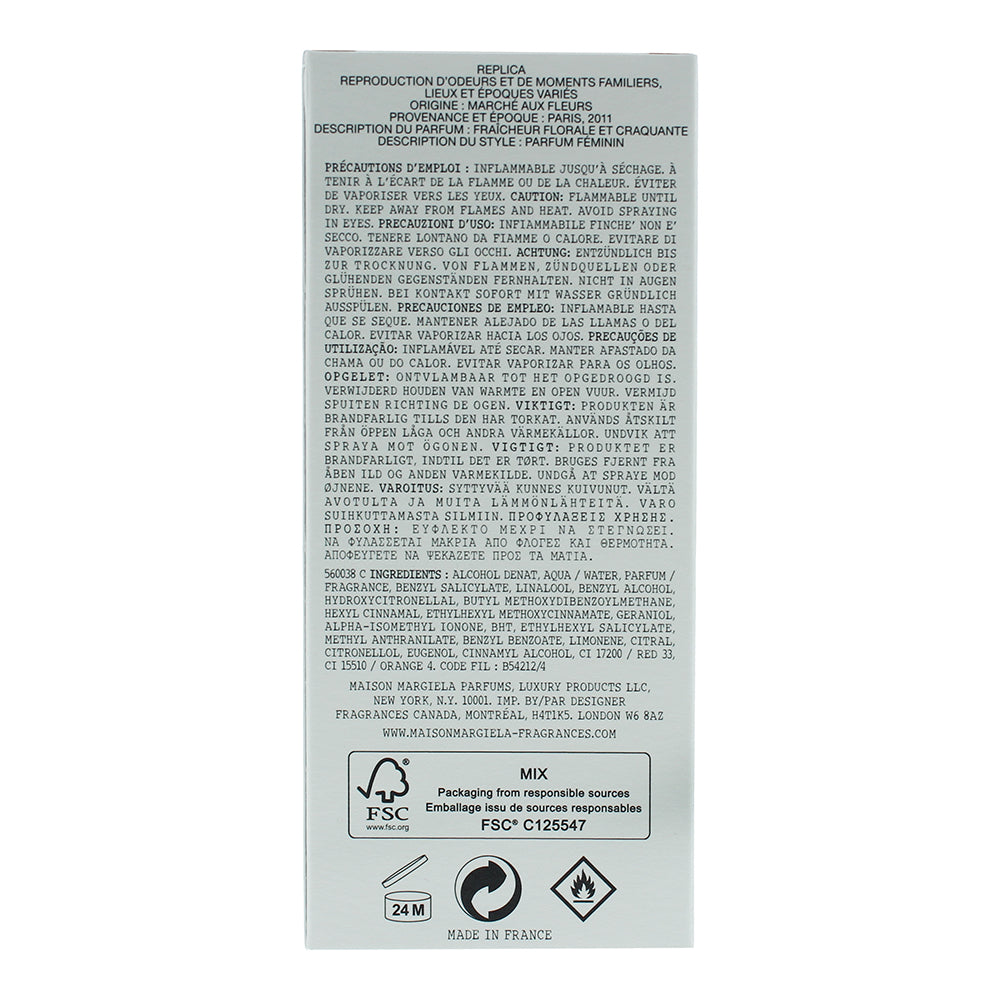 Maison Margiela Replica Flower Market Eau de Toilette 100ml - Ingredients