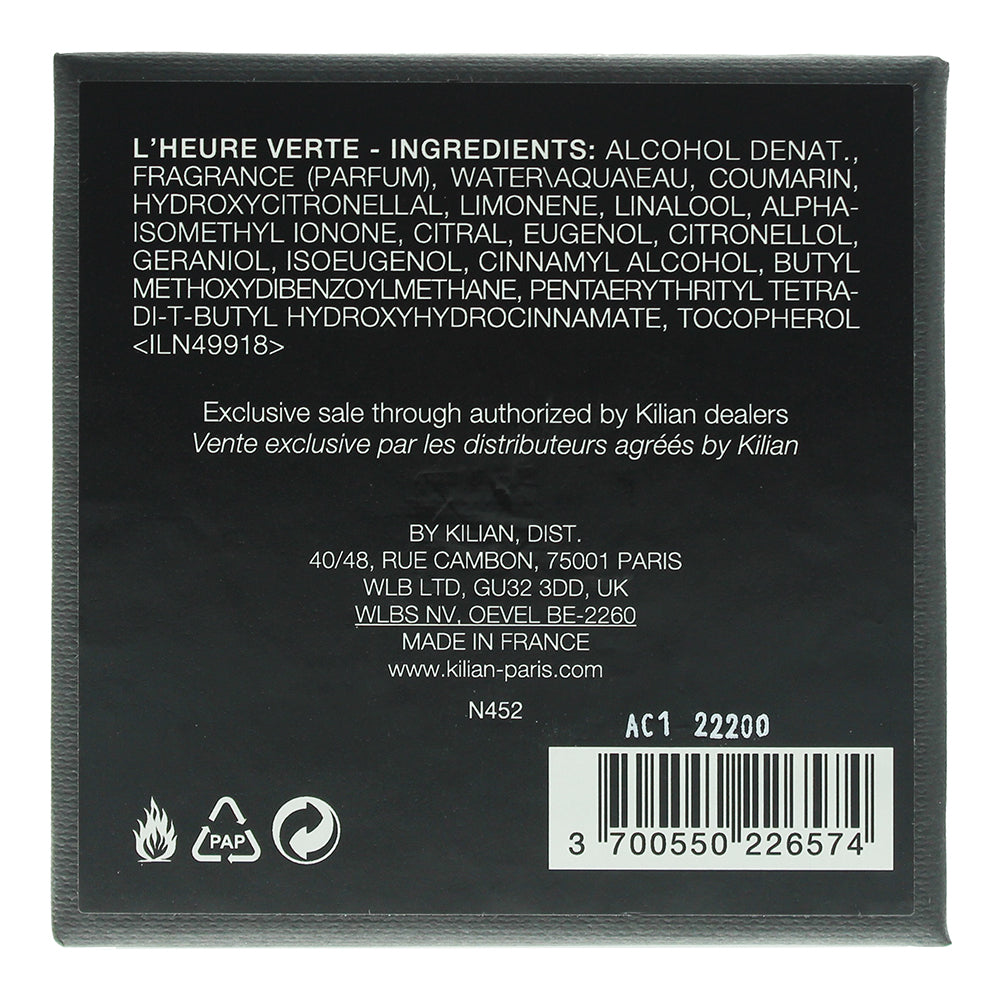 Kilian L'heure Verte Refillable Eau de Parfum 50ml