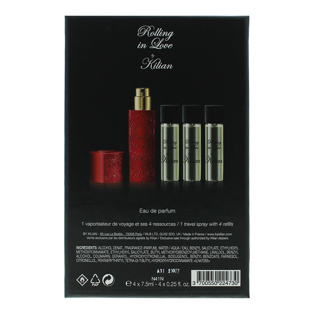 Kilian Rolling In Love 4 Piece Gift Set: 4 x Eau de Parfum 7.5ml