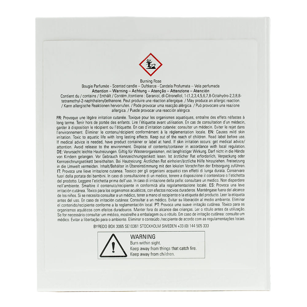 Byredo Burning Rose Candle 240g