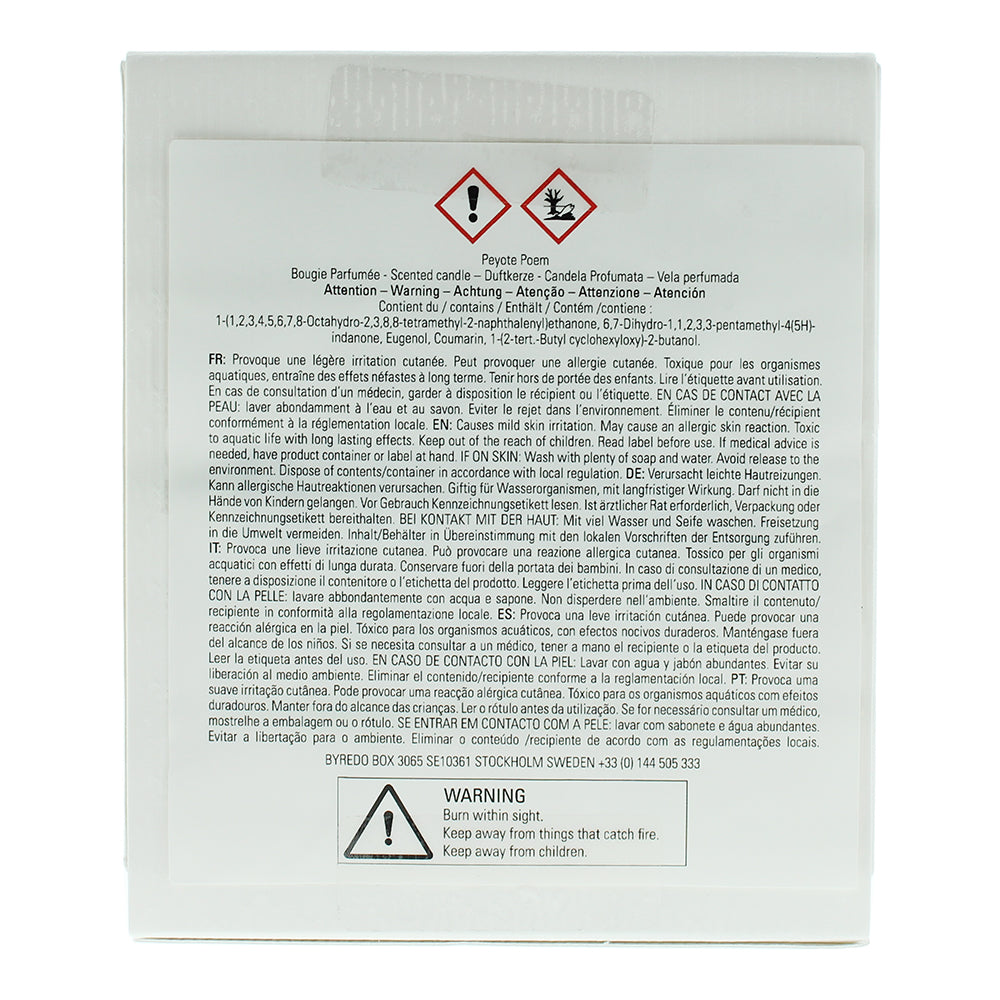 Byredo Peyote Poem Candle 240g