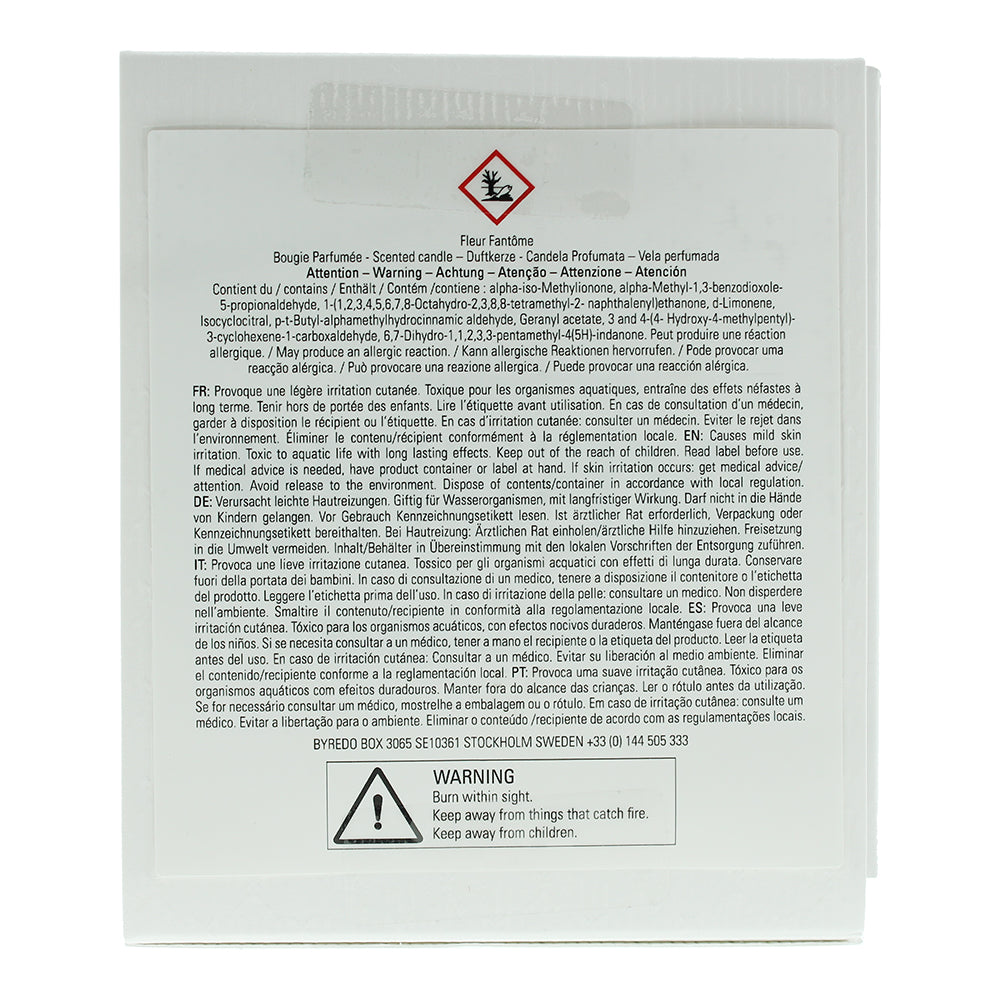 Byredo Fleur Fantome Candle 240g - Ingredients