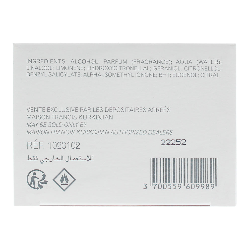 Maison Francis Kurkdjian L'homme A La Rose Eau de Parfum 70ml