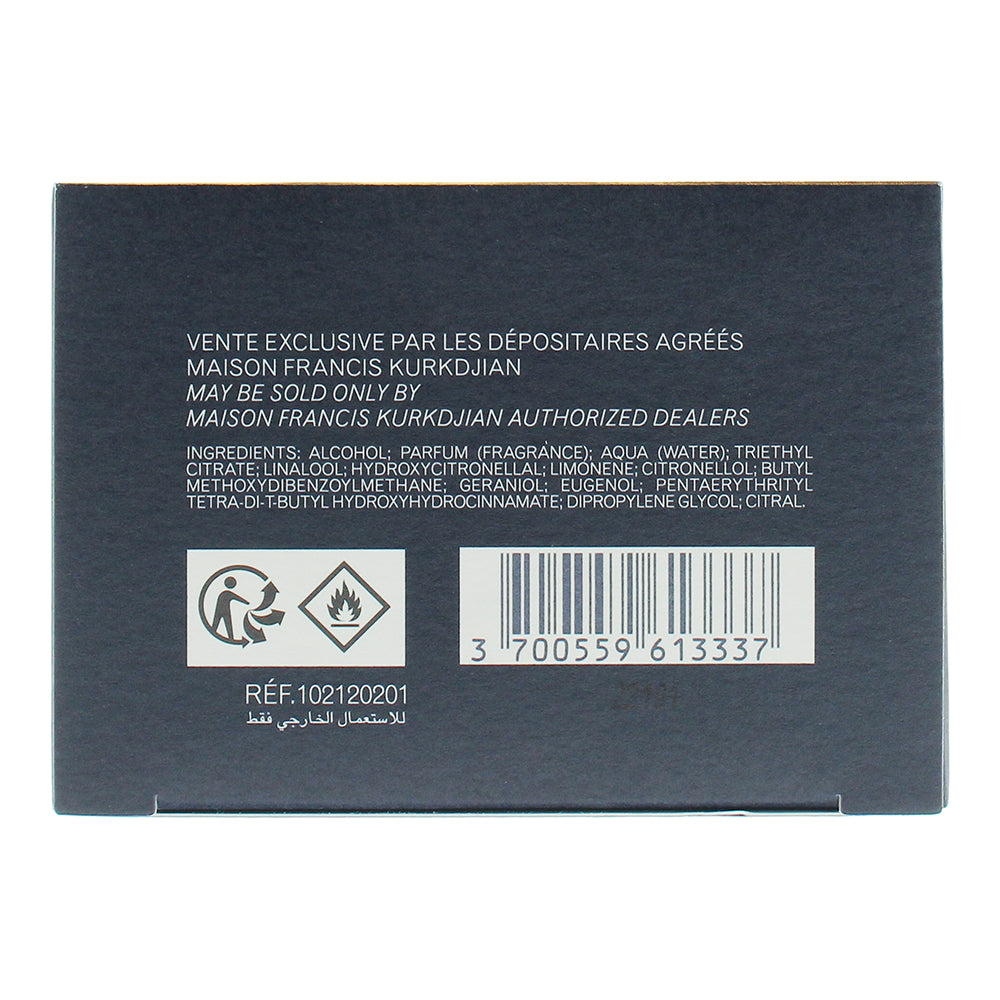 Maison Francis Kurkdijan Oud Eau de Parfum 70ml - Ingredients