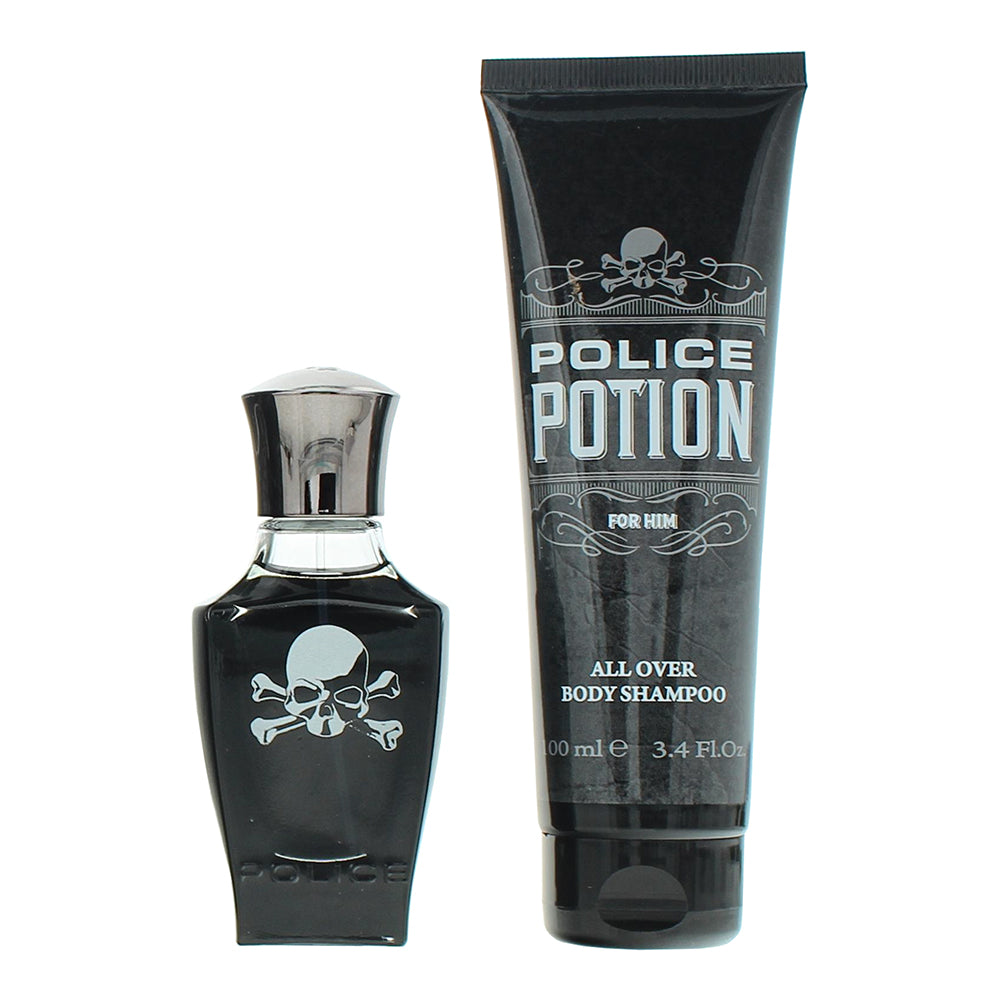 Police Potion For Him 2 Piece Gift Set: Eau de Parfum 30ml - Shower Gel 100ml - Product