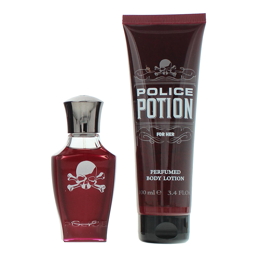 Police Potion For Her  Piece Gift Set: Eau de Parfum 30ml - Body Lotion 100ml - Product